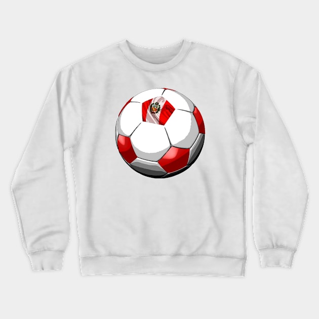 Peru Soccer Crewneck Sweatshirt by asaiphoto